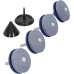 Lawn Mower Blade Sharpener, Lawn Mower Blade Sharpener Tool with Balanced Design Whetstone and Steel Material Set of 5