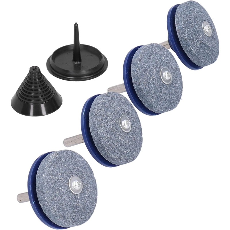 Lawn Mower Blade Sharpener, Lawn Mower Blade Sharpener Tool with Balanced Design Whetstone and Steel Material Set of 5