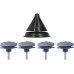 Lawn Mower Blade Sharpener, Lawn Mower Blade Sharpener Tool with Balanced Design Whetstone and Steel Material Set of 5