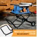 Portable Table Saw Stand, 330 Lbs Load Capacity Rolling Foldable Table Saw Table with 8 Inch Wheels, Heavy Duty Construction